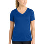 Sport-Tek Womens Competitor Moisture Wicking Short Sleeve V-Neck T-Shirt - True Royal Blue