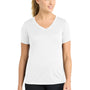 Sport-Tek Womens Competitor Moisture Wicking Short Sleeve V-Neck T-Shirt - White