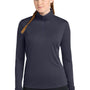 Sport-Tek Womens Competitor Moisture Wicking 1/4 Zip Sweatshirt - True Navy Blue