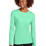 Sport-Tek Womens Posi-UV Pro Moisture Wicking Long Sleeve Crewneck T-Shirt - Bright Seafoam Green