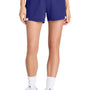 Sport-Tek Womens Club Moisture Wicking Shorts - Purple/White
