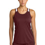 Sport-Tek Womens Club Track Tank Top - Maroon/White - NEW