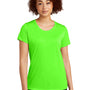 Sport-Tek Womens Competitor Moisture Wicking Short Sleeve Scoop Neck T-Shirt - Neon Green - Closeout
