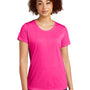 Sport-Tek Womens Competitor Moisture Wicking Short Sleeve Scoop Neck T-Shirt - Neon Pink - Closeout