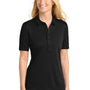 Sport-Tek Womens Moisture Wicking Short Sleeve Polo Shirt - Black