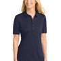 Sport-Tek Womens Moisture Wicking Short Sleeve Polo Shirt - True Navy Blue
