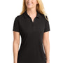 Sport-Tek Womens Competitor Moisture Wicking Short Sleeve Polo Shirt - Black