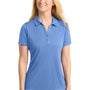 Sport-Tek Womens Competitor Moisture Wicking Short Sleeve Polo Shirt - Carolina Blue