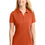 Sport-Tek Womens Competitor Moisture Wicking Short Sleeve Polo Shirt - Deep Orange