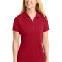 Sport-Tek Womens Competitor Moisture Wicking Short Sleeve Polo Shirt - Deep Red