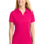 Sport-Tek Womens Competitor Moisture Wicking Short Sleeve Polo Shirt - Raspberry Pink