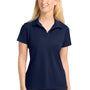 Sport-Tek Womens Sport-Wick Moisture Wicking Short Sleeve Polo Shirt - True Navy Blue