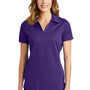Sport-Tek Womens Active Mesh Moisture Wicking Short Sleeve Polo Shirt - Purple - Closeout