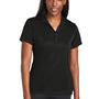 Sport-Tek Womens Moisture Wicking Re-Compete Short Sleeve Polo Shirt - Black