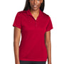Sport-Tek Womens Moisture Wicking Re-Compete Short Sleeve Polo Shirt - Deep Red