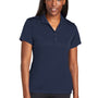 Sport-Tek Womens Moisture Wicking Re-Compete Short Sleeve Polo Shirt - True Navy Blue