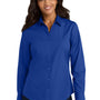 Port Authority Womens Carefree Stain Resistant Long Sleeve Button Down Shirt - True Royal Blue