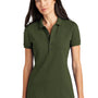 Mercer+Mettle Womens Moisture Wicking Short Sleeve Polo Shirt - Townsend Green - Closeout