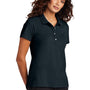 Mercer+Mettle Womens Moisture Wicking Short Sleeve Polo Shirt - Night Navy Blue