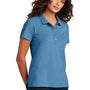 Mercer+Mettle Womens Moisture Wicking Short Sleeve Polo Shirt - Parisian Blue