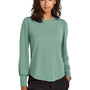 Mercer+Mettle Womens Moisture Wicking Stretch Jersey Long Sleeve Blouson Top - Sage Green