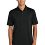 Mercer+Mettle Mens Recharge Moisture Wicking Short Sleeve Polo Shirt - Deep Black