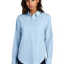 Mercer+Mettle Womens Modern Oxford Long Sleeve Button Down Shirt - Light Blue