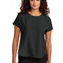 Mercer+Mettle Womens Stretch Crepe Short Sleeve Crewneck - Deep Black