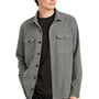 Mercer+Mettle Mens Twill Long Sleeve Button Down Shirt w/ Pockets - Heather Light Anchor Grey