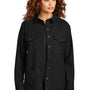 Mercer+Mettle Womens Twill Long Sleeve Button Down Shirt w/ Pockets - Deep Black
