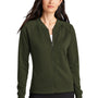 Mercer+Mettle Womens Double Knit Full Zip Bomber Jacket - Townsend Green