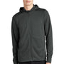 Mercer+Mettle Mens Double Knit Full Zip Hooded Sweatshirt Hoodie w/ Pockets - Anchor Grey