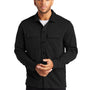Mercer+Mettle Mens Double Knit Snap Front Jacket - Deep Black