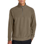Mercer+Mettle Mens Linear Texture Odor Resistant 1/4 Zip Sweatshirt - Warm Taupe Brown