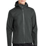 Mercer+Mettle Mens Waterproof Full Zip Hooded Rain Jacket - Anchor Grey