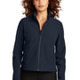 Mercer+Mettle Womens Water Resistant Soft Shell Full Zip Jacket - Night Navy Blue
