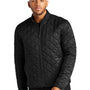 Mercer+Mettle Mens Quilted Water Resistant Full Zip Jacket - Deep Black