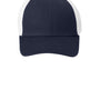 New Era Hats Mens Stretch Mesh Hat - Deep Navy Blue/White