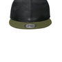 New Era Hats Mens Camo Flat Bill Snapback Hat - Army Green/Black Camo
