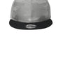 New Era Hats Mens Camo Flat Bill Snapback Hat - Black/Rainstorm Grey Camo