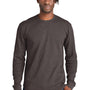New Era Mens Thermal Crewneck Sweatshirt - Heather Black