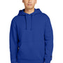 New Era Mens Heritage Fleece Hooded Sweatshirt Hoodie w/ Pouch Pocket - Royal Blue