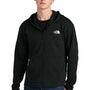 The North Face Mens Double Knit Full Zip Hooded Sweatshirt Hoodie w/ Pockets - Black