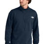 The North Face Mens Double Knit 1/4 Zip Fleece Jacket - Summit Navy Blue
