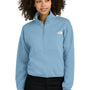 The North Face Womens Double Knit 1/4 Zip Fleece Jacket - Steel Blue