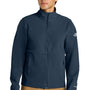 The North Face Mens Edge Stretch Wind & Water Resistant Full Zip Soft Shell Jacket - Summit Navy Blue
