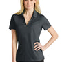 Nike Womens Dri-Fit Moisture Wicking Micro Pique 2.0 Short Sleeve Polo Shirt - Anthracite Grey