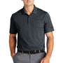 Nike Mens Dri-Fit Moisture Wicking Micro Pique 2.0 Short Sleeve Polo Shirt w/ Pocket - Anthracite Grey