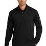 Nike Mens Textured 1/4 Zip Sweatshirt - Black