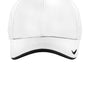 Nike Hats Mens Dri-Fit Moisture Wicking Adjustable Hat - White/Black